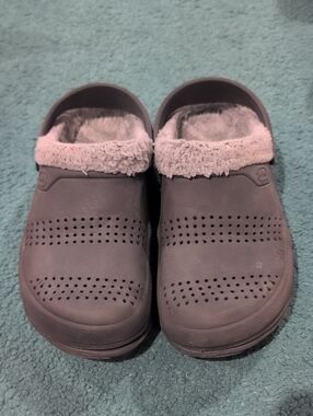 Kids Cozy Lined Clog - Gray
